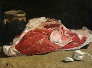 Ainda vida, o conjunto de carne, 1864